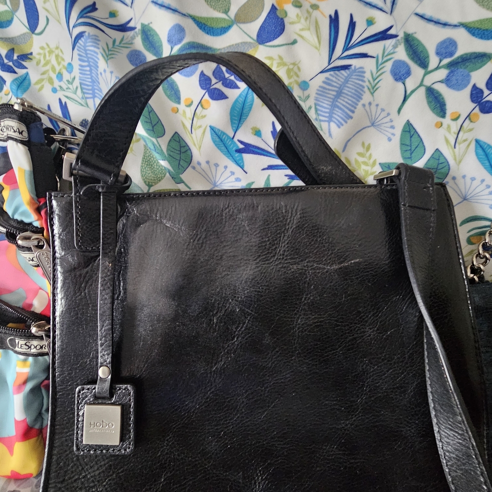 Tory Burch Blue and Coral Totes - Picture 3 of 13